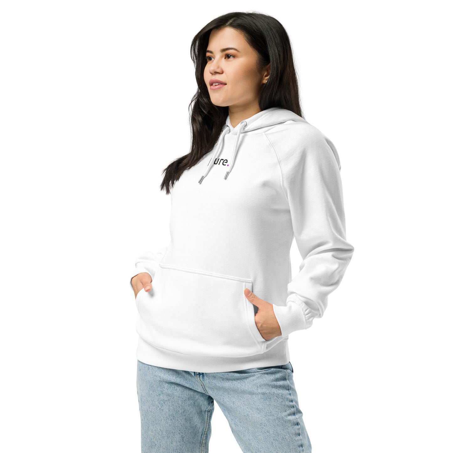 #pure Websession CENTER - Bio-Raglan-Hoodie bedruckt